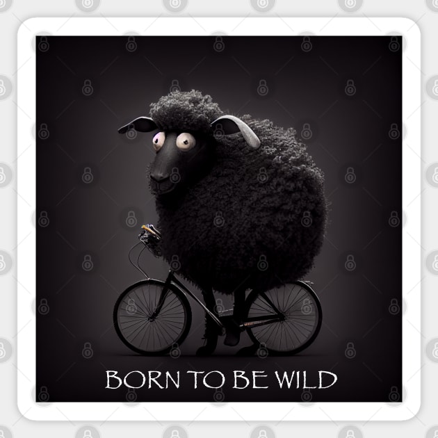 BLACK SHEEP - BORN TO BE WILD Sticker by baseCompass